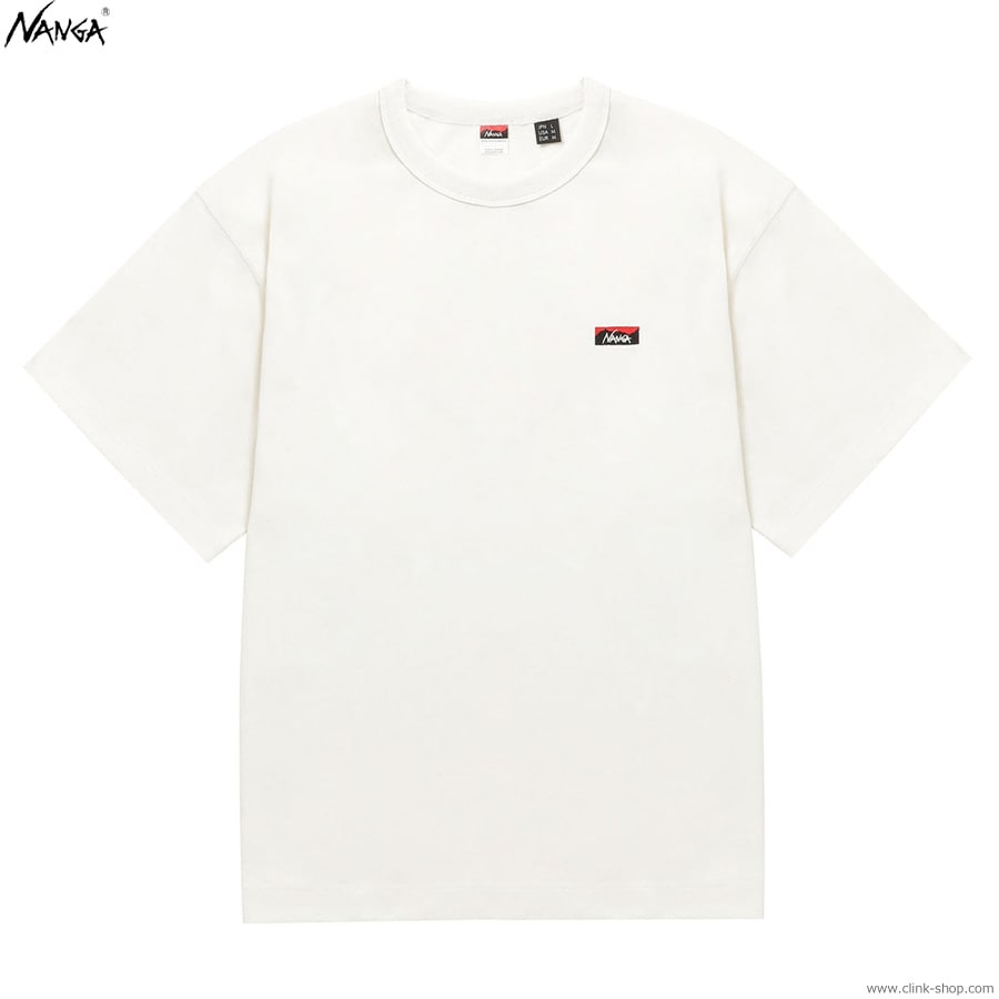 NANGA ECO HYBRID BOX LOGO EMBROIDERY TEE