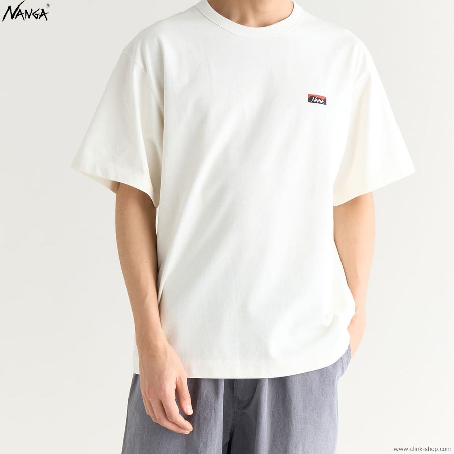 NANGA ECO HYBRID BOX LOGO EMBROIDERY TEE