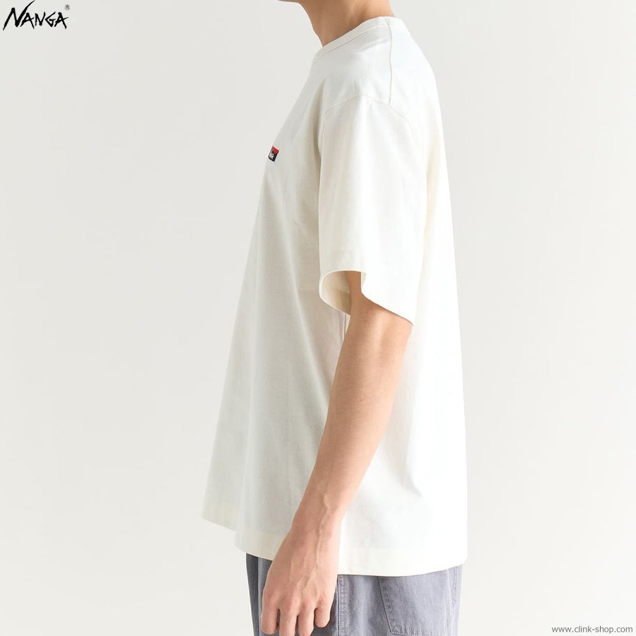 NANGA ECO HYBRID BOX LOGO EMBROIDERY TEE