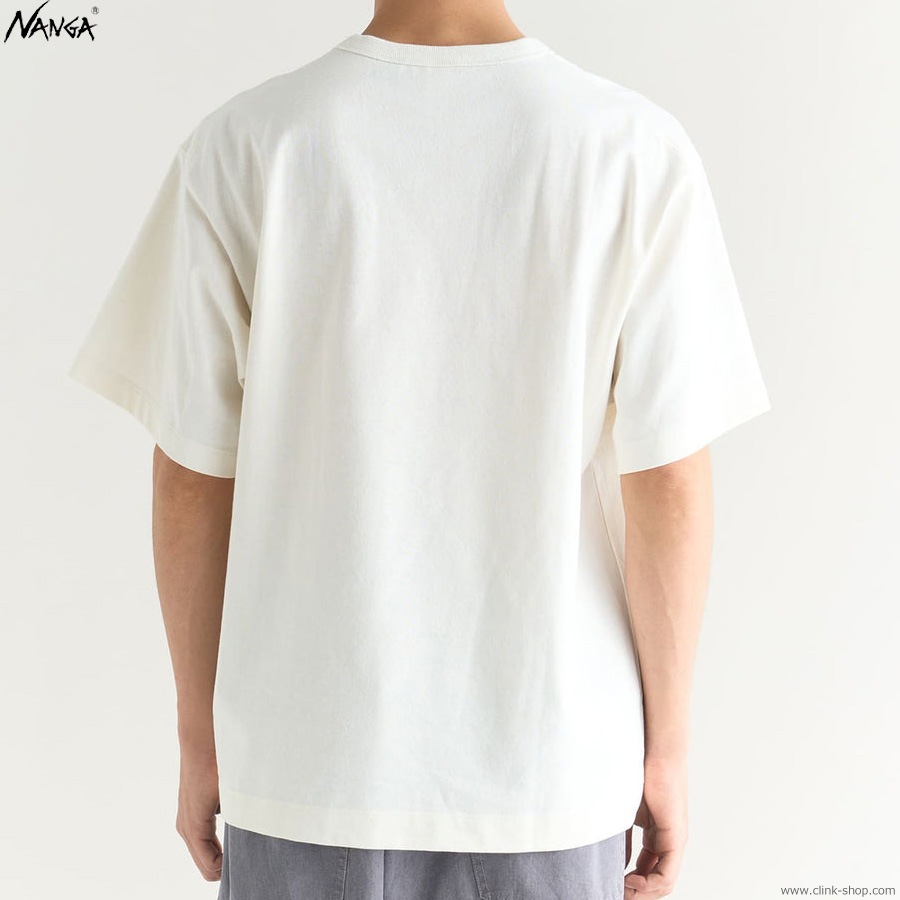 NANGA ECO HYBRID BOX LOGO EMBROIDERY TEE