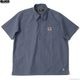 BLUCO PULLOVER STRIPE WORK SHIRT S/S (NAVY) [153-21-101]