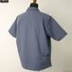 BLUCO PULLOVER STRIPE WORK SHIRT S/S (NAVY) [153-21-101]