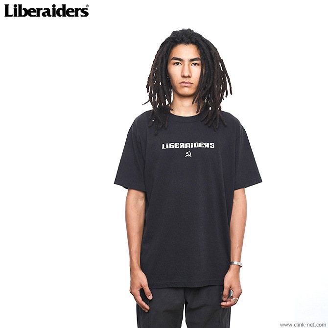 LIBERAIDERS HAMMER AND SICKLE LOGO TEE (BLACK) #71606