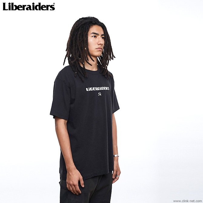 LIBERAIDERS HAMMER AND SICKLE LOGO TEE (BLACK) #71606