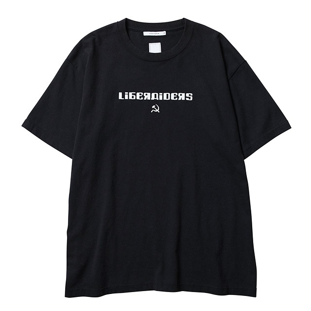 LIBERAIDERS HAMMER AND SICKLE LOGO TEE (BLACK) #71606