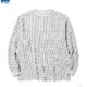 RADIALL BIG WAFFLE - CREW NECK T-SHIRT L/S (OFF WHITE)