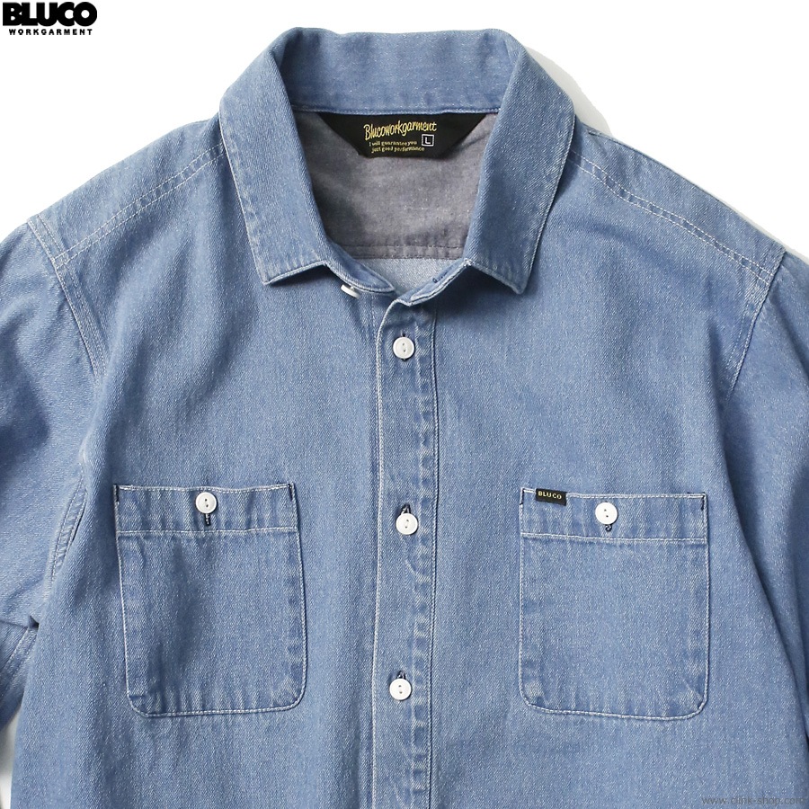 BLUCO DENIM WORK SHIRT (BLUE) [1122]