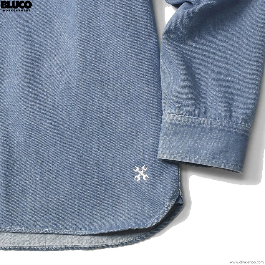 BLUCO DENIM WORK SHIRT (BLUE) [1122]