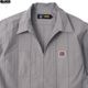 BLUCO PULLOVER STRIPE WORK SHIRT S/S (GRAY) [153-21-101]