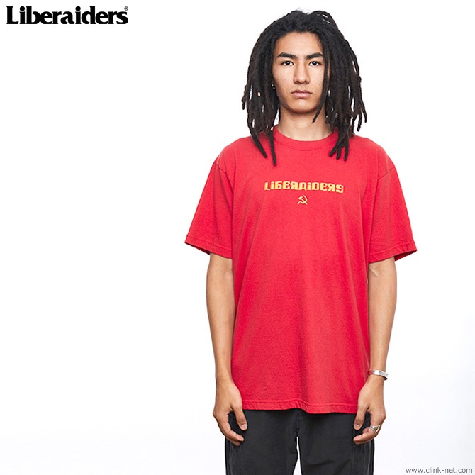 LIBERAIDERS HAMMER AND SICKLE LOGO TEE (RED) #71606