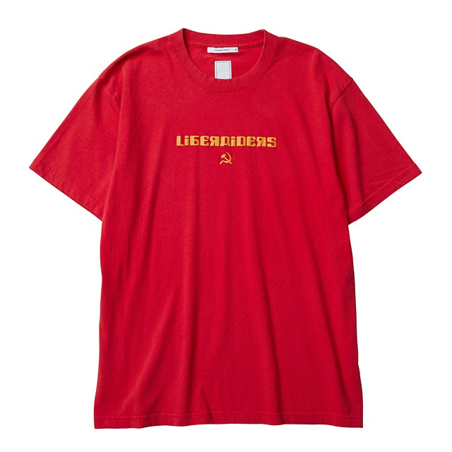 LIBERAIDERS HAMMER AND SICKLE LOGO TEE (RED) #71606