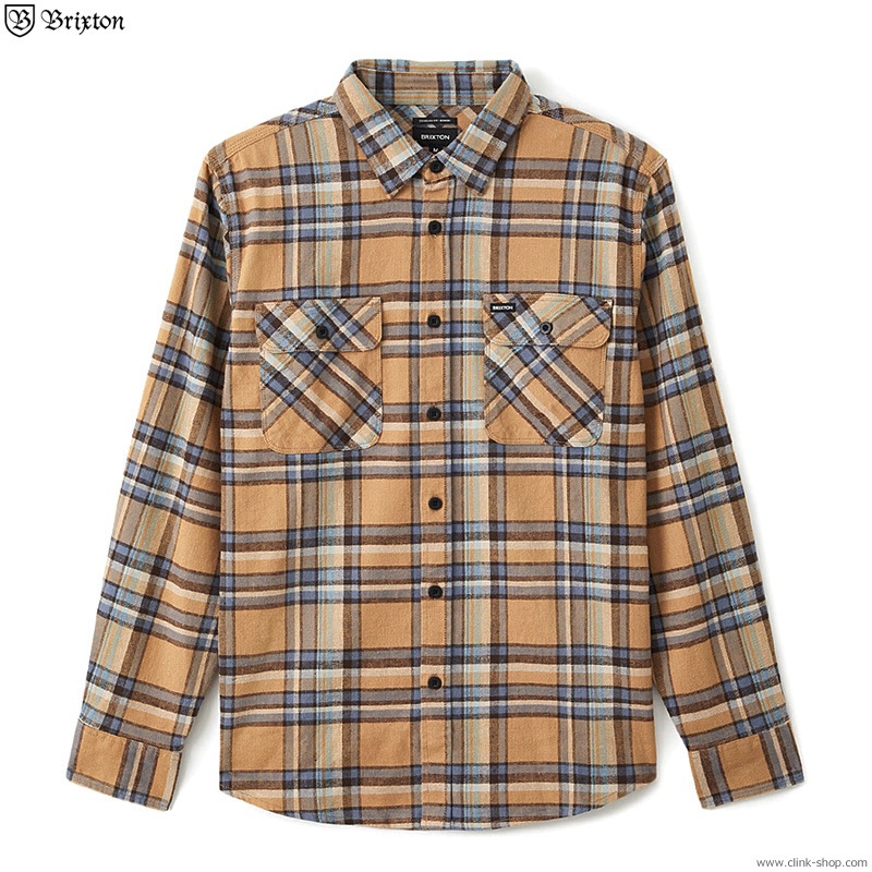 BRIXTON BOWERY L/S FLANNEL (LION)
