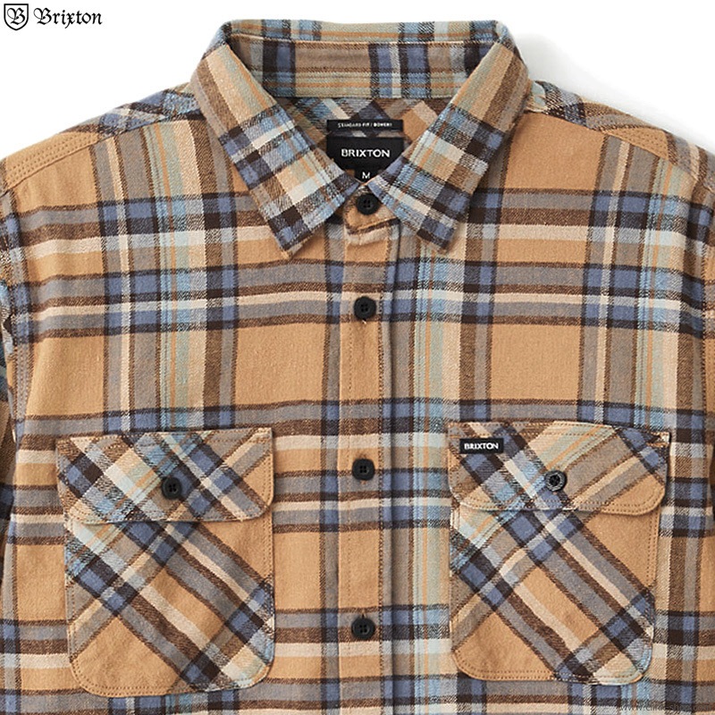 BRIXTON BOWERY L/S FLANNEL (LION)