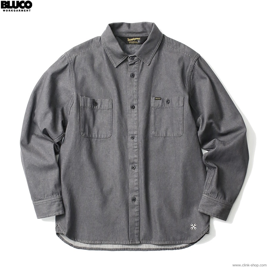 BLUCO DENIM WORK SHIRT (BLACK) [1122]