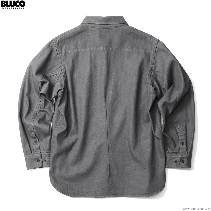 BLUCO DENIM WORK SHIRT (BLACK) [1122]