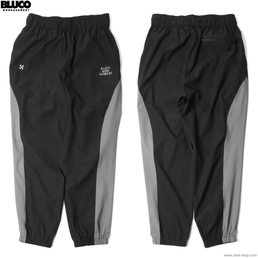 BLUCO STRETCH TRACK PANTS -COMBINATION- (GRAY-BLACK) [151-41-040]