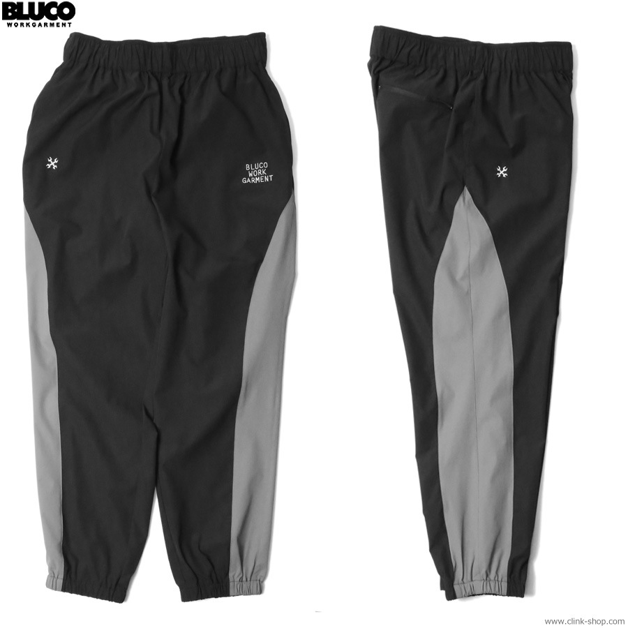 BLUCO STRETCH TRACK PANTS -COMBINATION- (GRAY-BLACK) [151-41-040]