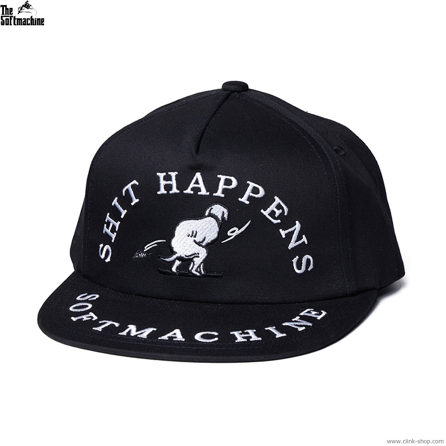 SOFTMACHINE SHIT HAPPENS CAP (BLACK)