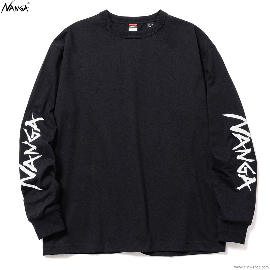 NANGA ECO HYBRID SLV LOGO L/S TEE