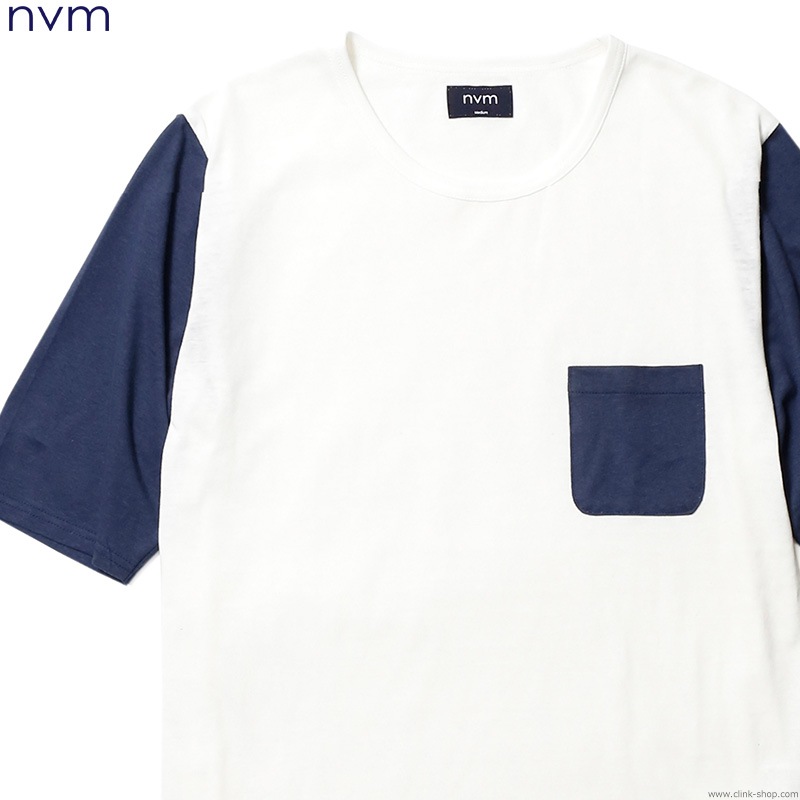 SALE 60��OFF NVM BB 1/2 T (WHITE��NAVY) [NVM16S-CS01]
