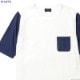 SALE 60��OFF NVM BB 1/2 T (WHITE��NAVY) [NVM16S-CS01]
