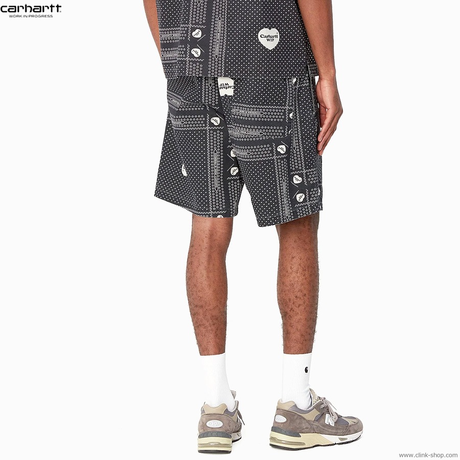 CLINK|SALE 20%OFF CARHARTT WIP HEART BANDANA SHORT (BLACK CLINK|SALE 20%OFF CARHARTT WIP HEART BANDANA SHORT (BLACK