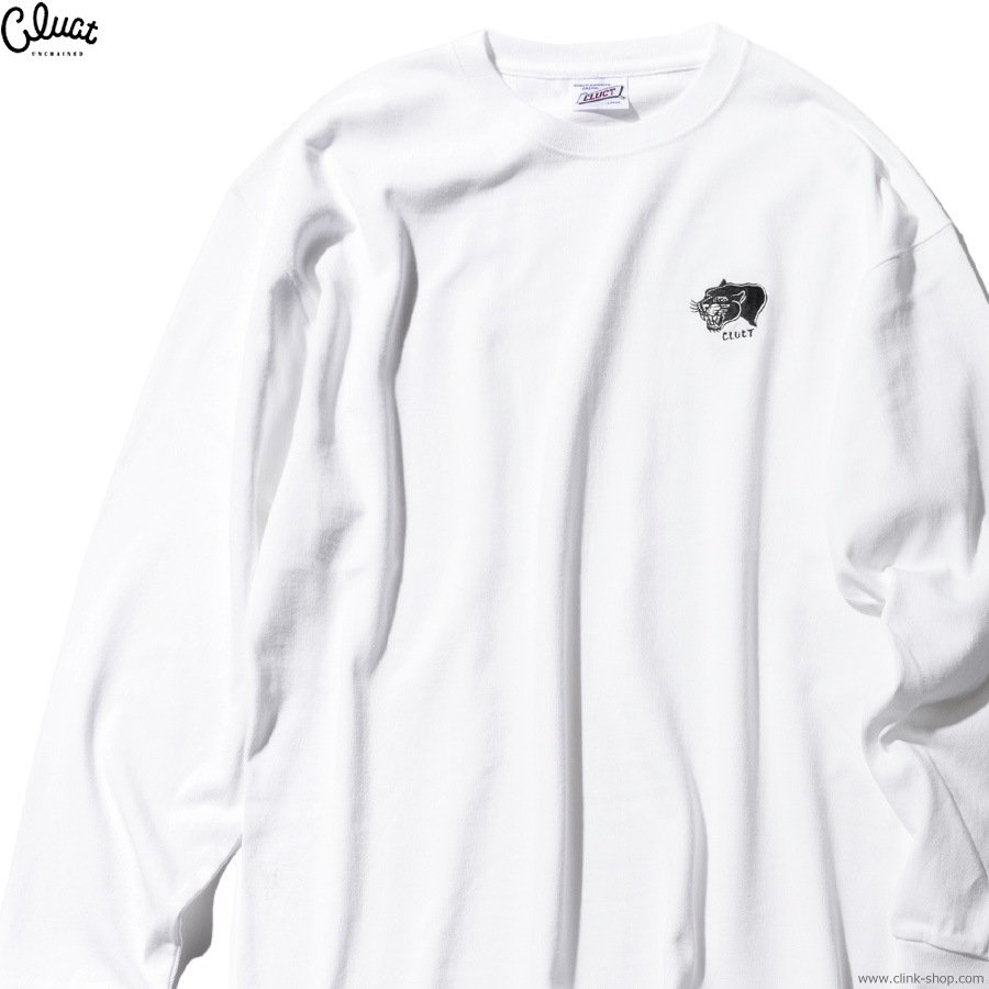 CLUCT PANTHER [HEAVY WEIGHT L/S TEE] (WHITE) #04936