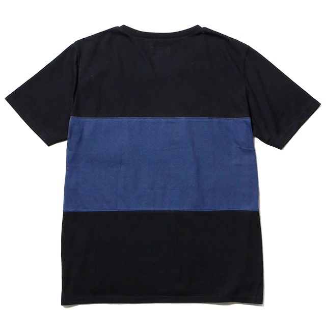 SALE 10OFF NVM FAT STRIPE SS T (BLACKNAVY) [NVM16S-CS02]