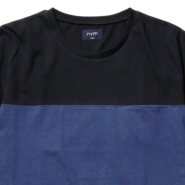 SALE 10OFF NVM FAT STRIPE SS T (BLACKNAVY) [NVM16S-CS02]