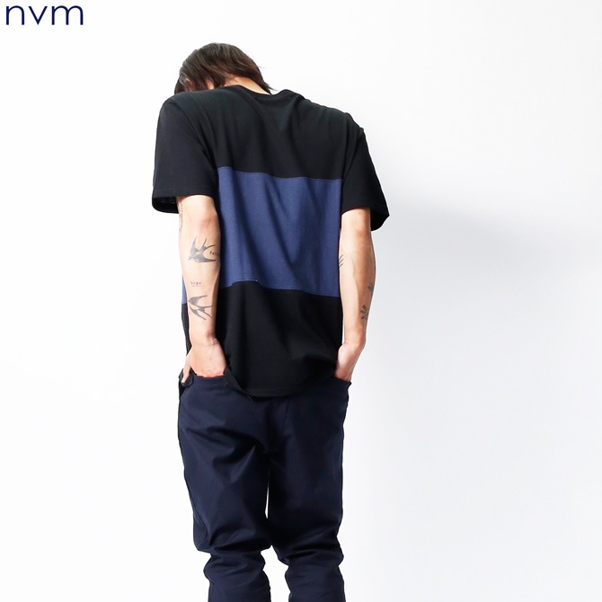 NVM FAT STRIPE SS T (BLACKNAVY) [NVM16S-CS02]