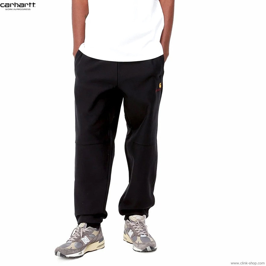 CARHARTT WIP AMERICAN SCRIPT JOGGING PANT (BLACK)