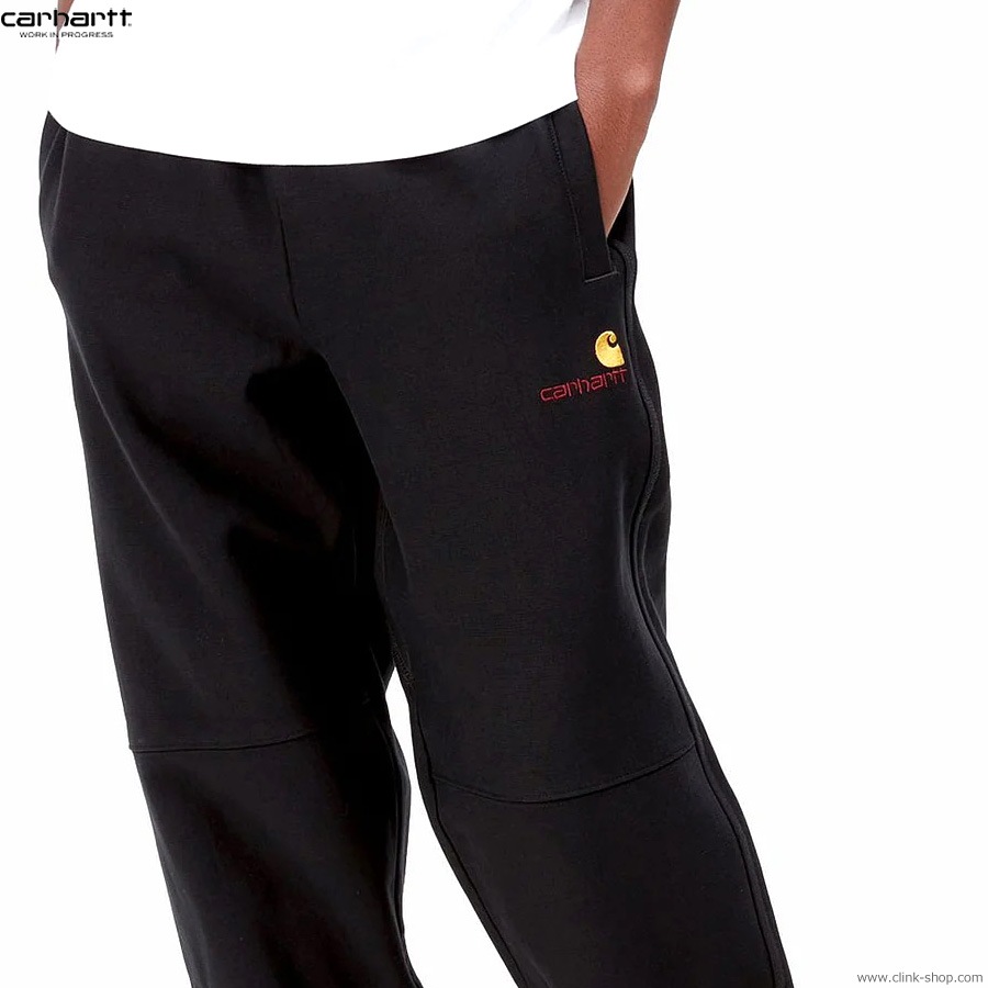 CARHARTT WIP AMERICAN SCRIPT JOGGING PANT (BLACK)