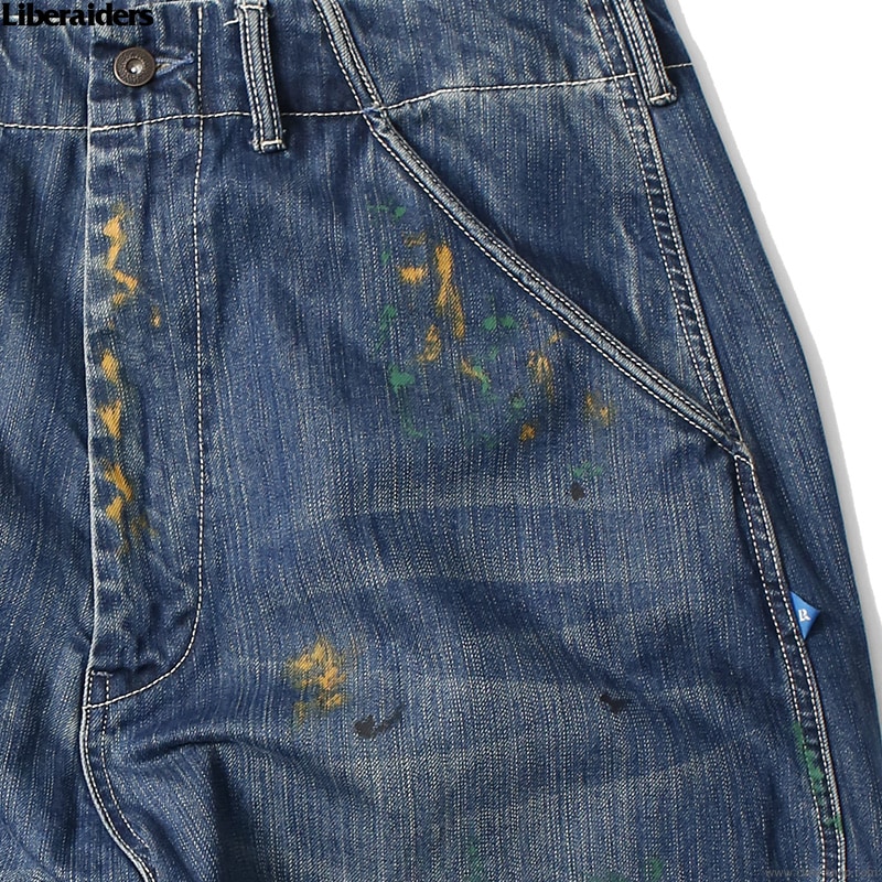 CLINK｜LIBERAIDERS DENIM PAINTER SARROUEL PANTS (DK.BLUE