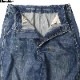 LIBERAIDERS DENIM PAINTER SARROUEL PANTS (DK.BLUE) #76702