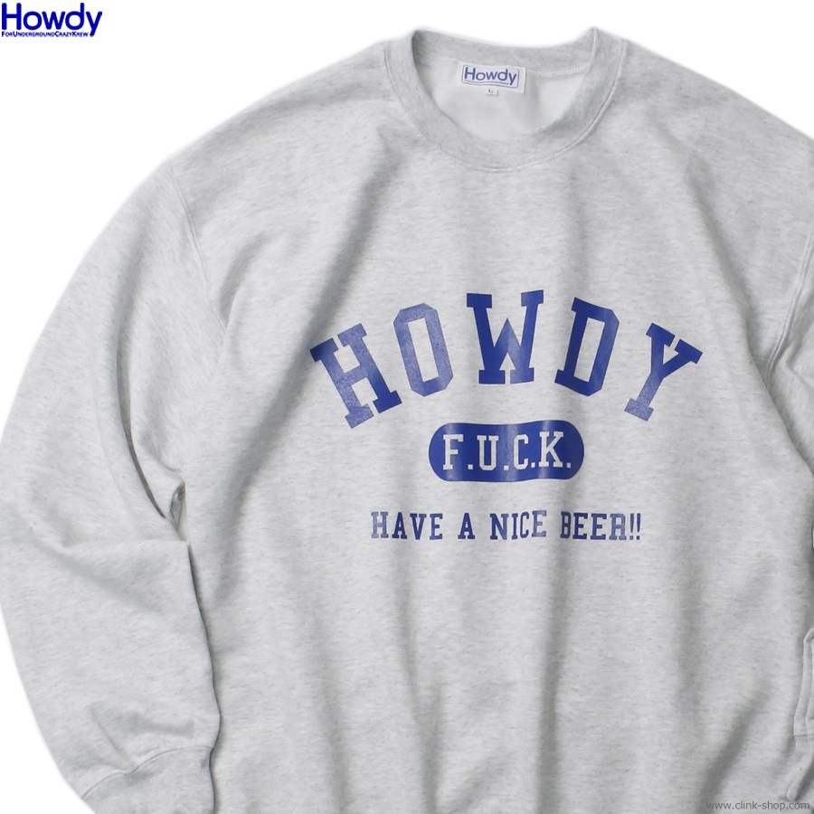 Howdy College Crew SW (ASH) [HDW2301-SW01]