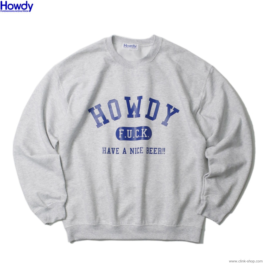 Howdy College Crew SW (ASH) [HDW2301-SW01]