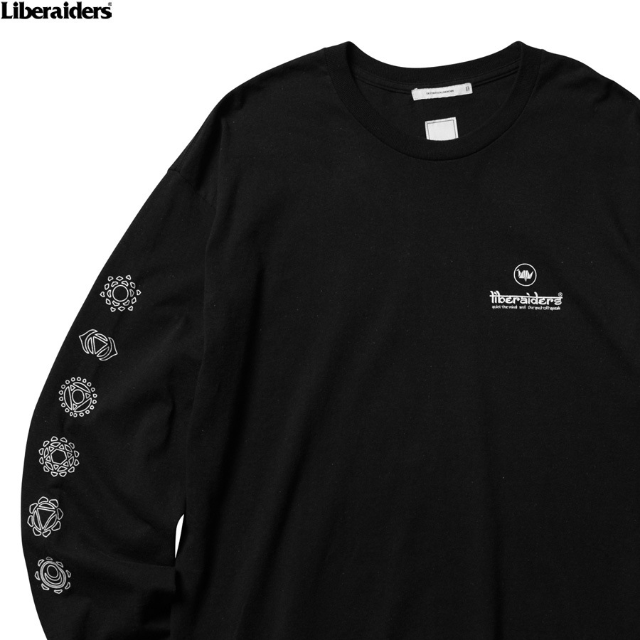 LIBERAIDERS CHAKRA L/S TEE (BLACK) #71504