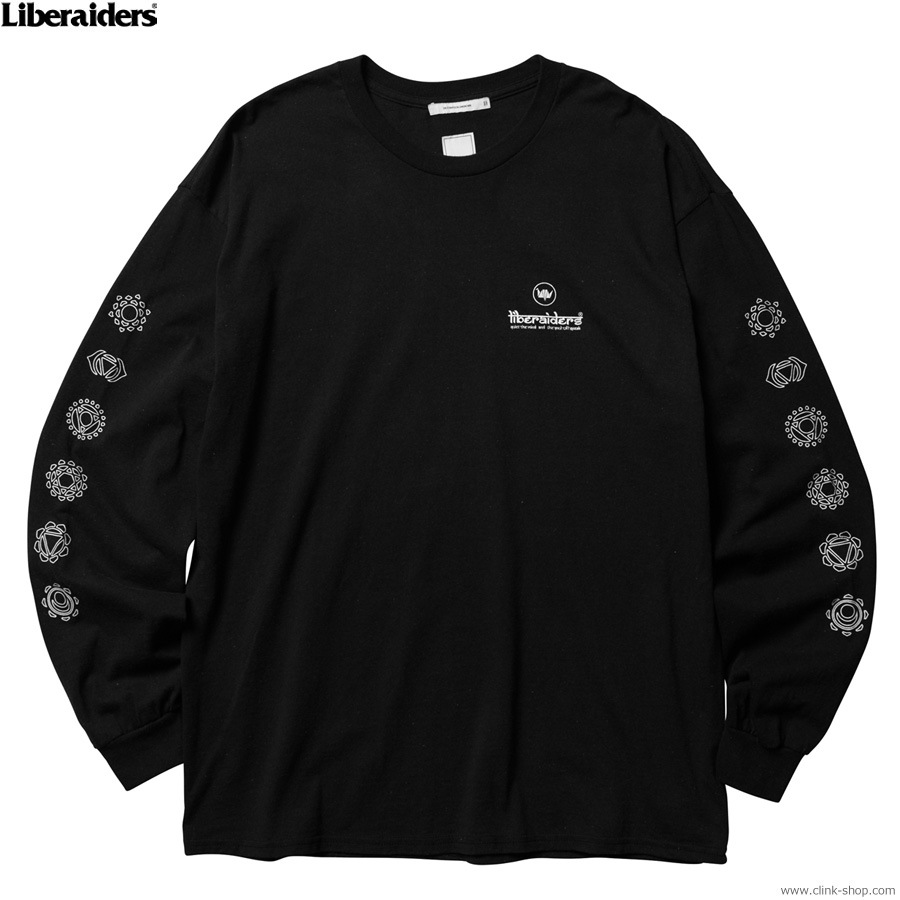 LIBERAIDERS CHAKRA L/S TEE (BLACK) #71504