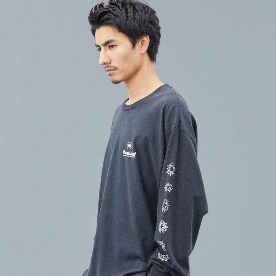 LIBERAIDERS CHAKRA L/S TEE (BLACK) #71504