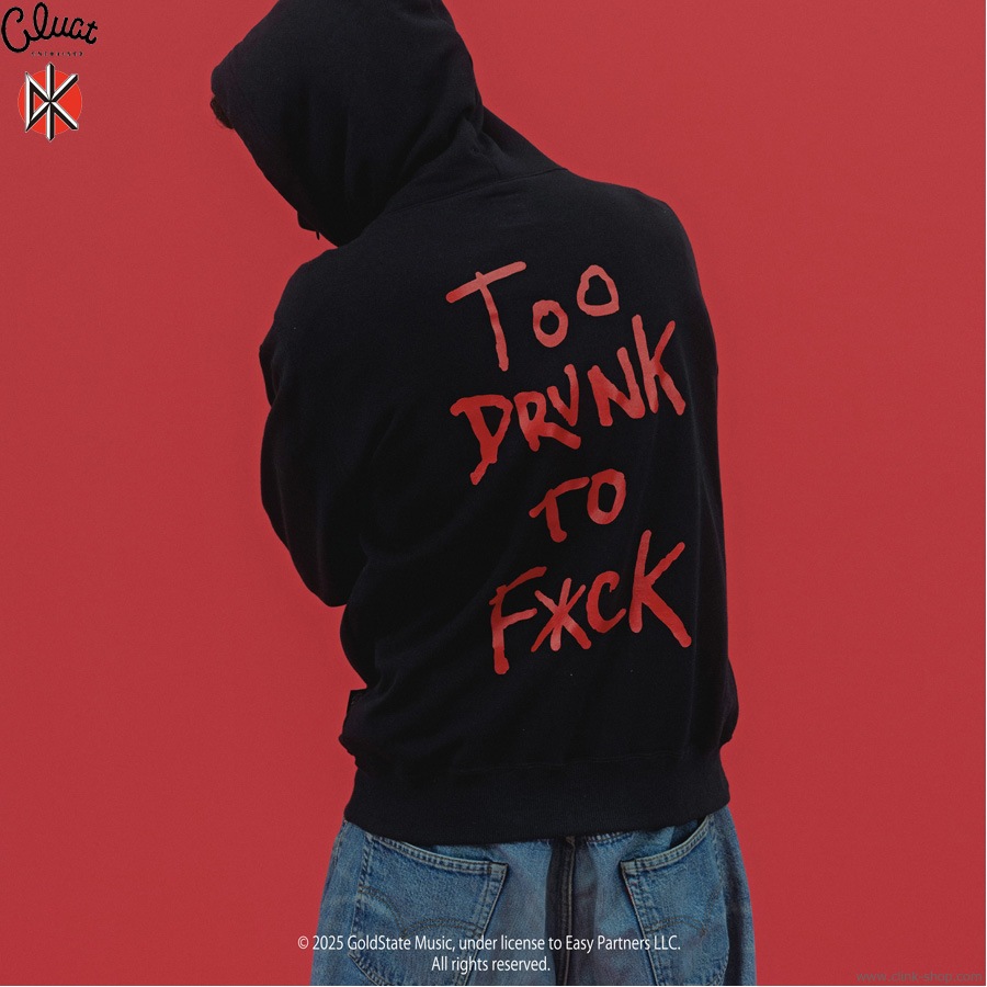 CLUCT TOO DRUNK TO FUCK [HOODIE] (BLACK) #05095