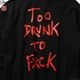 CLUCT TOO DRUNK TO FUCK [HOODIE] (BLACK) #05095