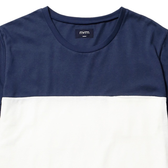 NVM FAT STRIPE SS T (NAVYWHITE) [NVM16S-CS02]