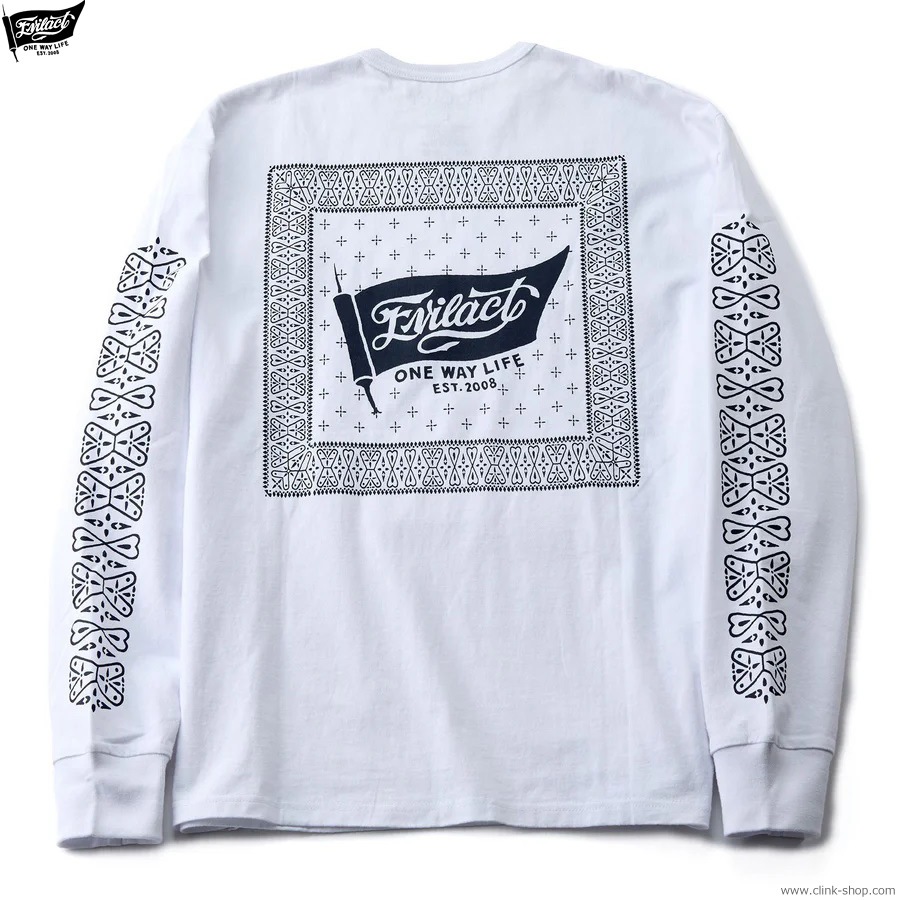 SALE 30��OFF EVILACT BANDANA LS (WHITE) [EA25-ACT1-T03]