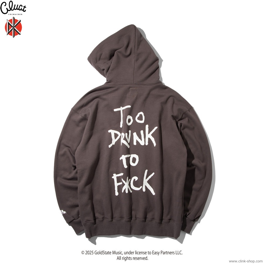 SALE 10��OFF CLUCT TOO DRUNK TO FUCK [HOODIE] (P.CHARCOAL) #05095