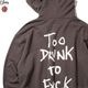 SALE 10��OFF CLUCT TOO DRUNK TO FUCK [HOODIE] (P.CHARCOAL) #05095
