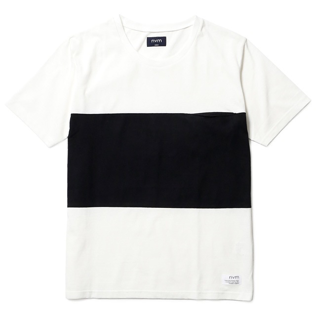 NVM FAT STRIPE SS T (WHITEBLACK) [NVM16S-CS02]
