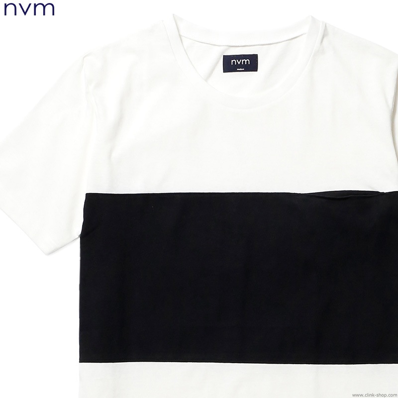 NVM FAT STRIPE SS T (WHITEBLACK) [NVM16S-CS02]