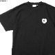 CARHARTT WIP S/S HEART BANDANA T-SHIRT (BLACK/WHITE STONE WASHED)