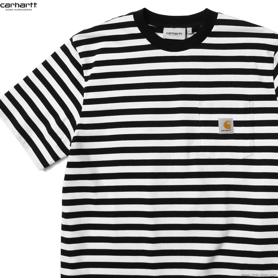 CARHARTT WIP S/S SEIDLER POCKET T-SHIRT (BLACK/WHITE)