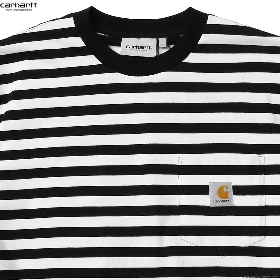 CARHARTT WIP S/S SEIDLER POCKET T-SHIRT (BLACK/WHITE)